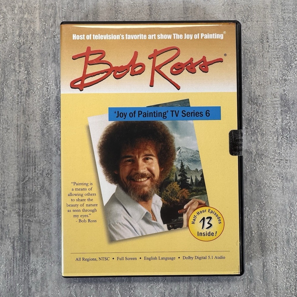 Bob Ross The Joy Of Painting TV Series 6 DVD 3-Disc Set RARE New Sealed